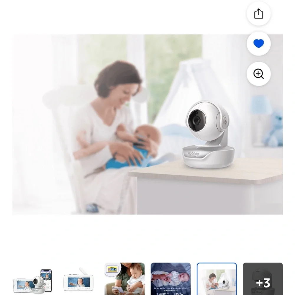 Hubble connected nursery pal premium ,5Smart HD monitor and touch screen viewer